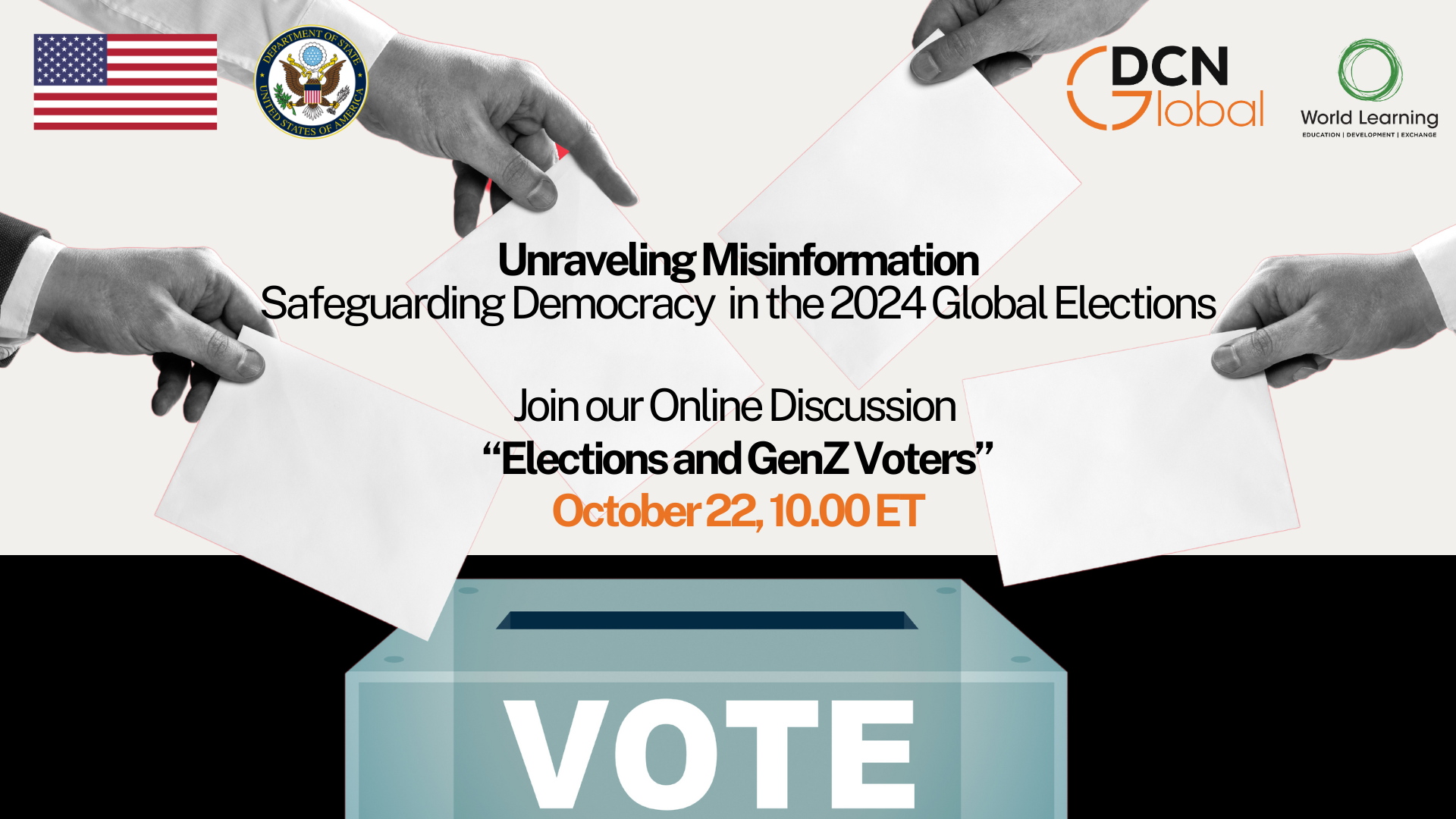 October 22:  Online Discussion: Elections and GenZ Voters - Navigating the Digital Landscape