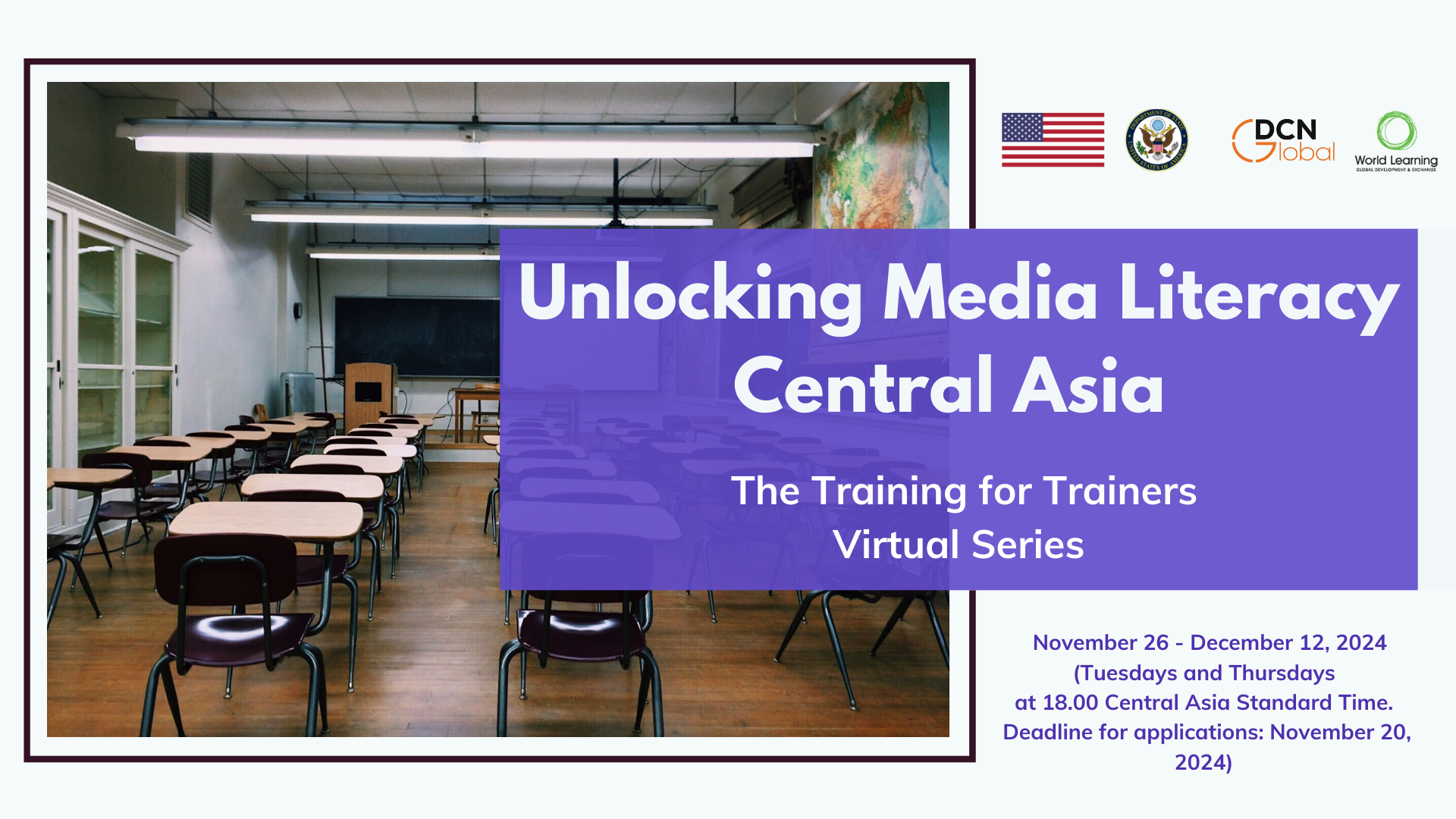 Unlocking Media Literacy: The Training for Trainers Virtual Series for Central Asia