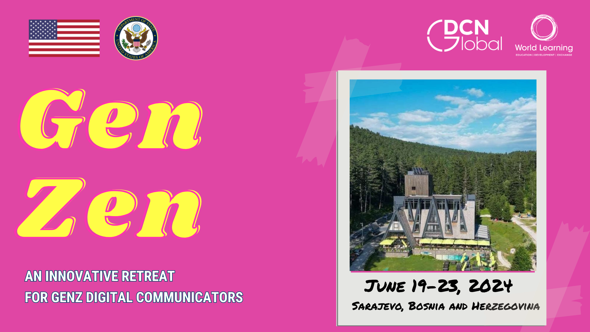 June 19-23: GenZen, An Innovative Retreat for GenZ Digital Communicators