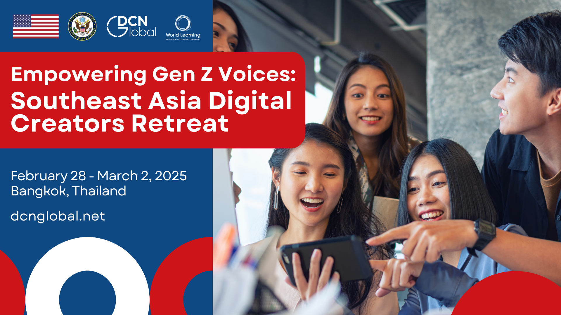 February 28 - March 2, 2025 | Empowering Gen Z Voices: Southeast Asia Digital Creators Retreat